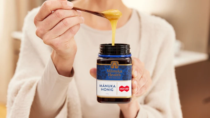 Manuka honig in action