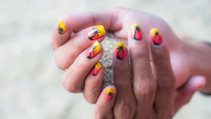 Sunset nageldesign nailart teaser