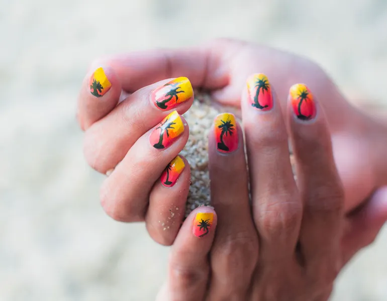 Sunset nageldesign nailart teaser