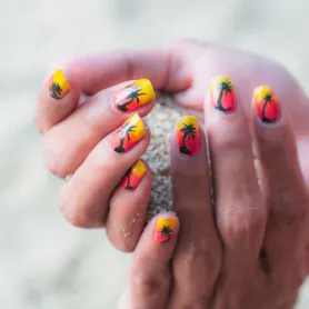 Sunset nageldesign nailart teaser