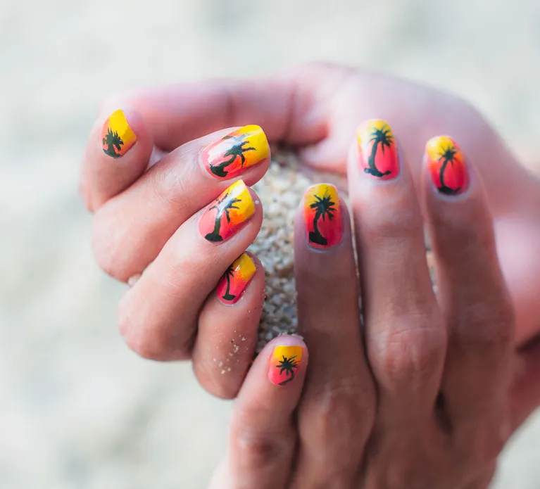 Sunset nageldesign nailart teaser
