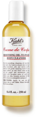Kiehls body cleanser creme de corps smoothing oil to foam body cleanser 250ml 000 3605971521034 front