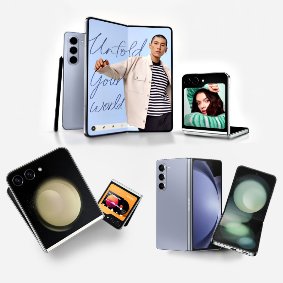| by Handys die Das Box neuen, Blick von können faltbaren Samsung